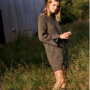 Madewell‎ Donegal Button-Sleeve Sweater Dress